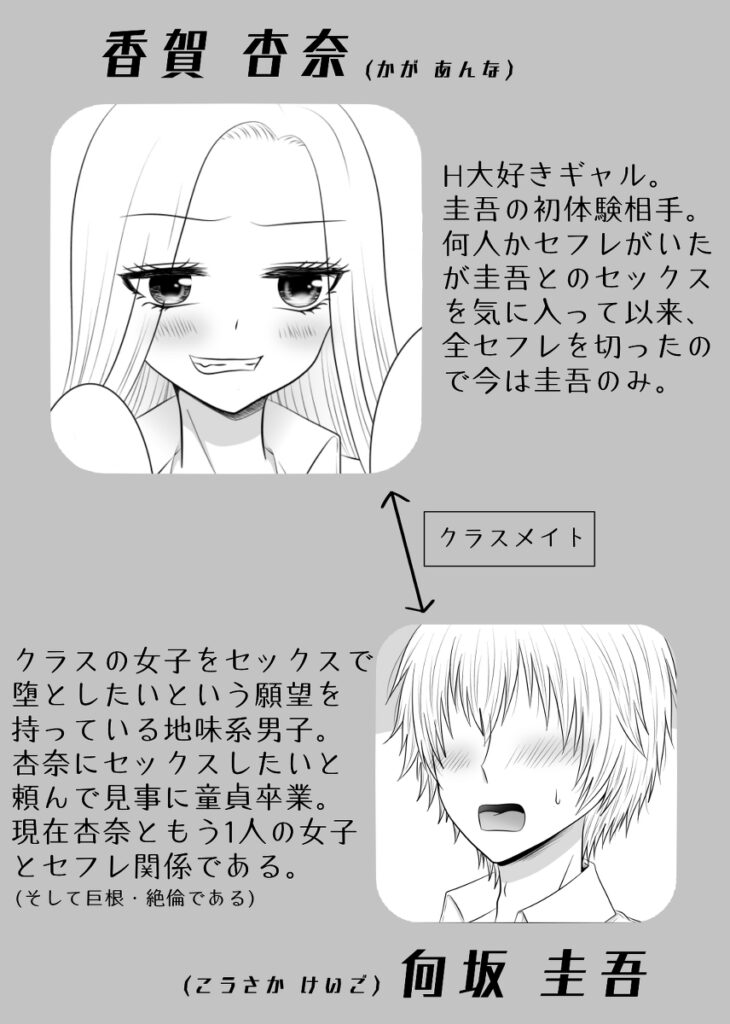 【エロ漫画】クラスのドスケベギャルJKを落としてセフレ関係になったんだけど、両親不在中にお泊り会をすることになりイチャイチャエッチしまくっちまった！
