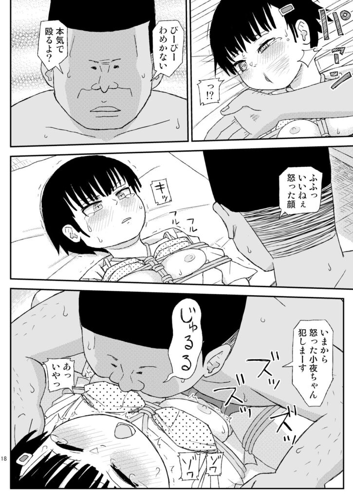 【エロ漫画】夏休みに叔父さんの家に遊びに行った可愛い姪っ子J○が睡眠薬で眠らされて睡眠姦されちゃう・・・