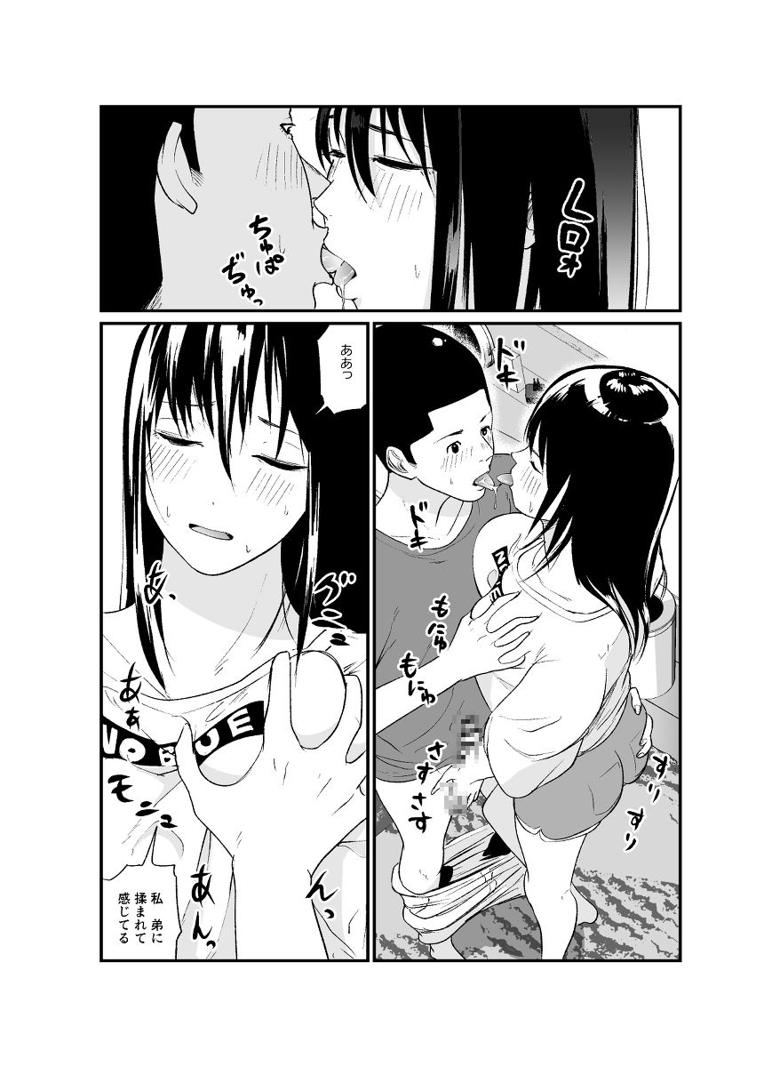 【エロ漫画】美人で文武両道の完璧なJK姉が家でディルドオナニーしてるところを弟くんに見られてしまうんだけど、それがきっか……のトップ画像